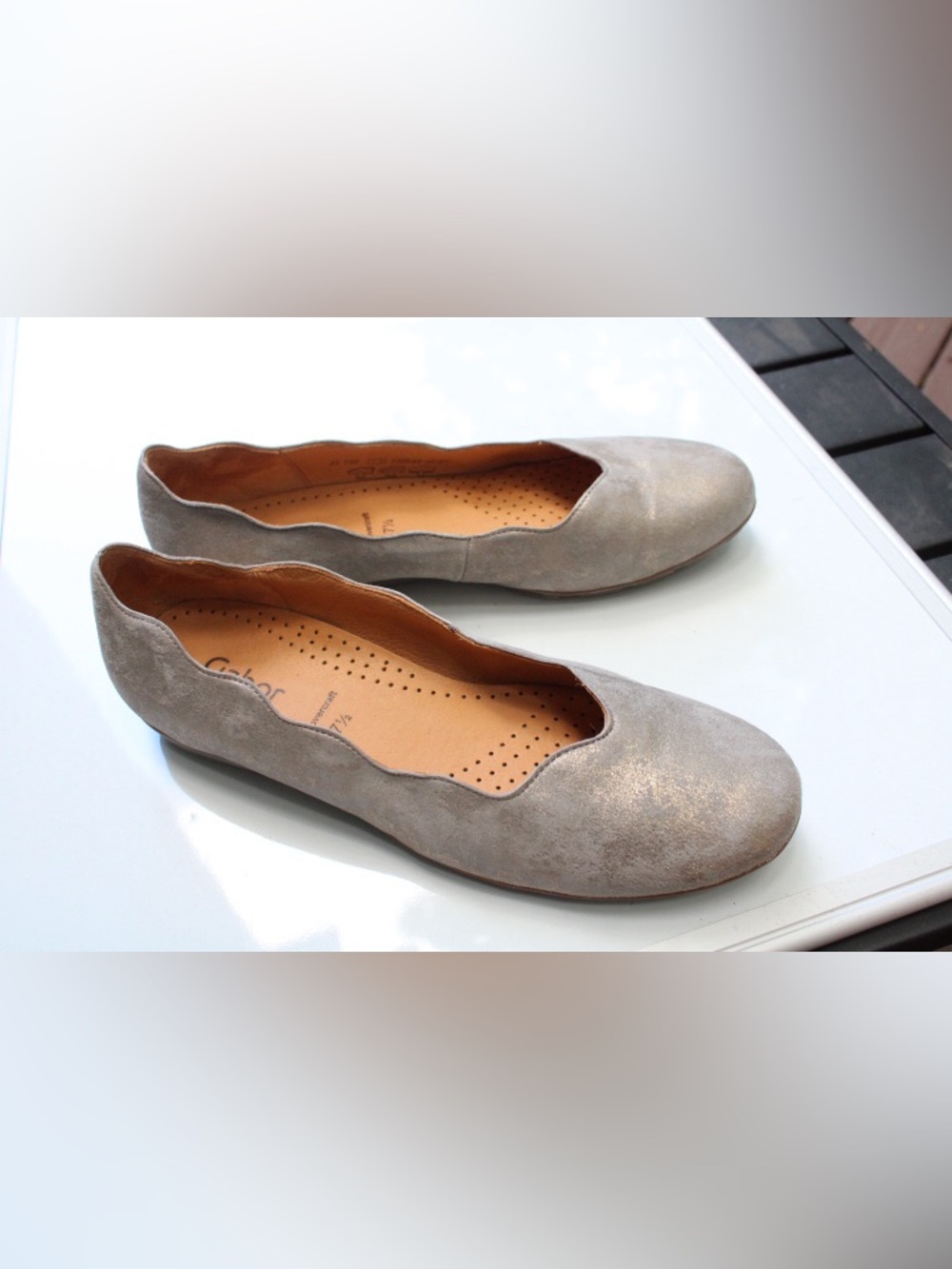 Gabor scalloped flats